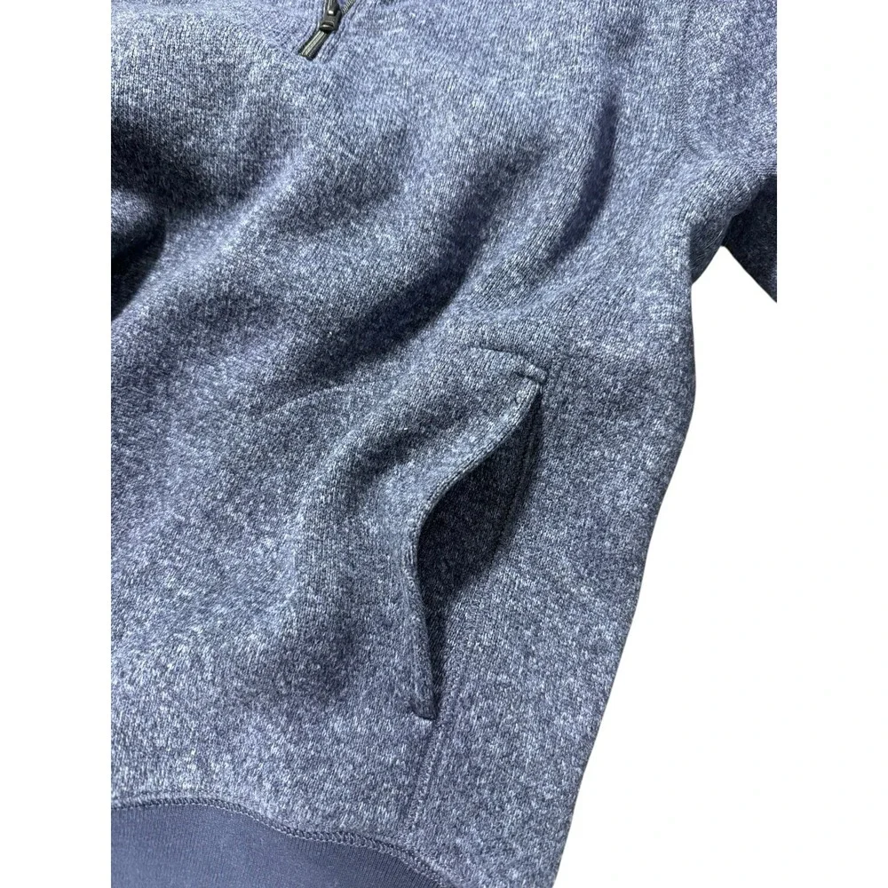 J Crew Men's Size Medium Quarter Zip Pull Over Pullover Blue‎